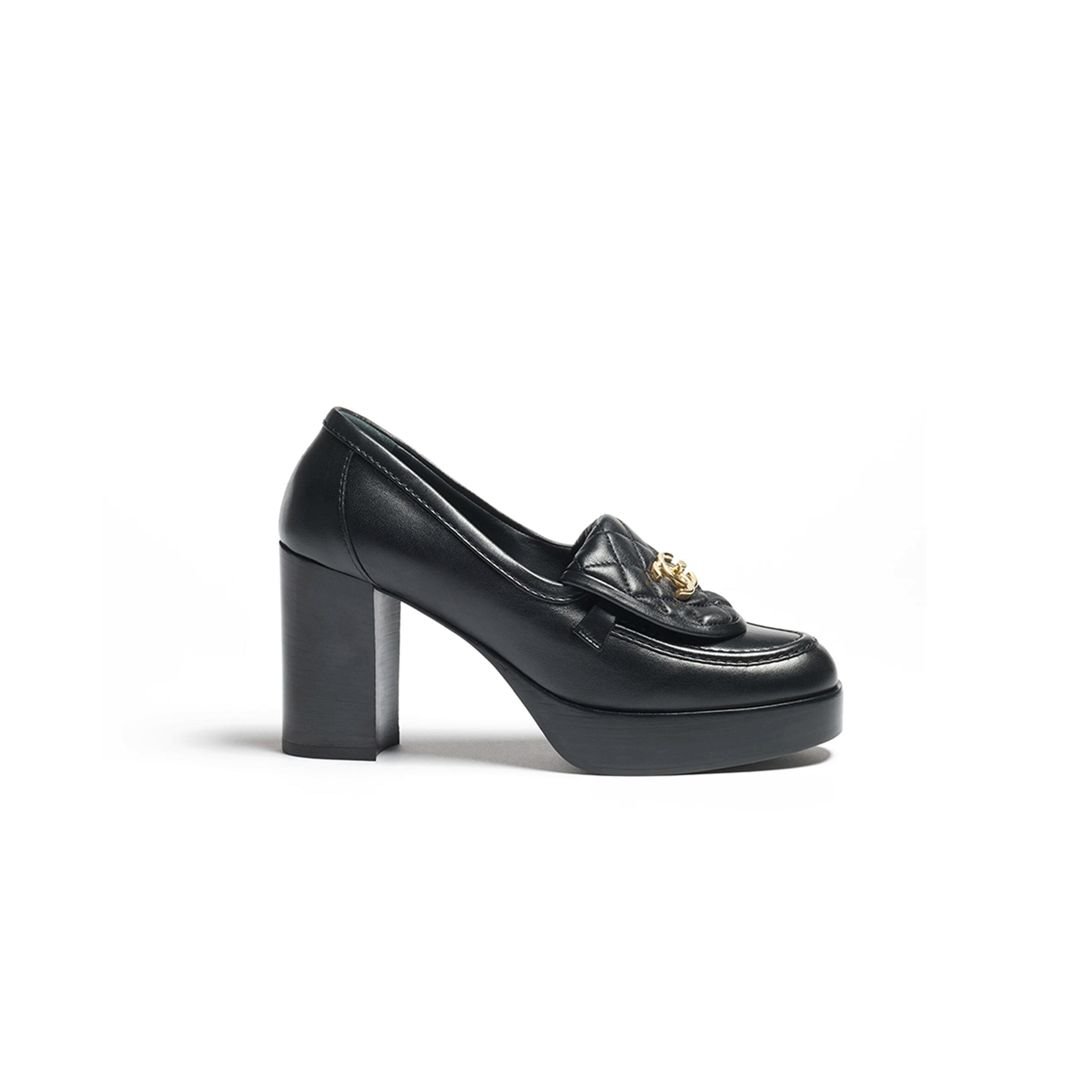 Ch**el moccasins lambskin black 9cm g46692